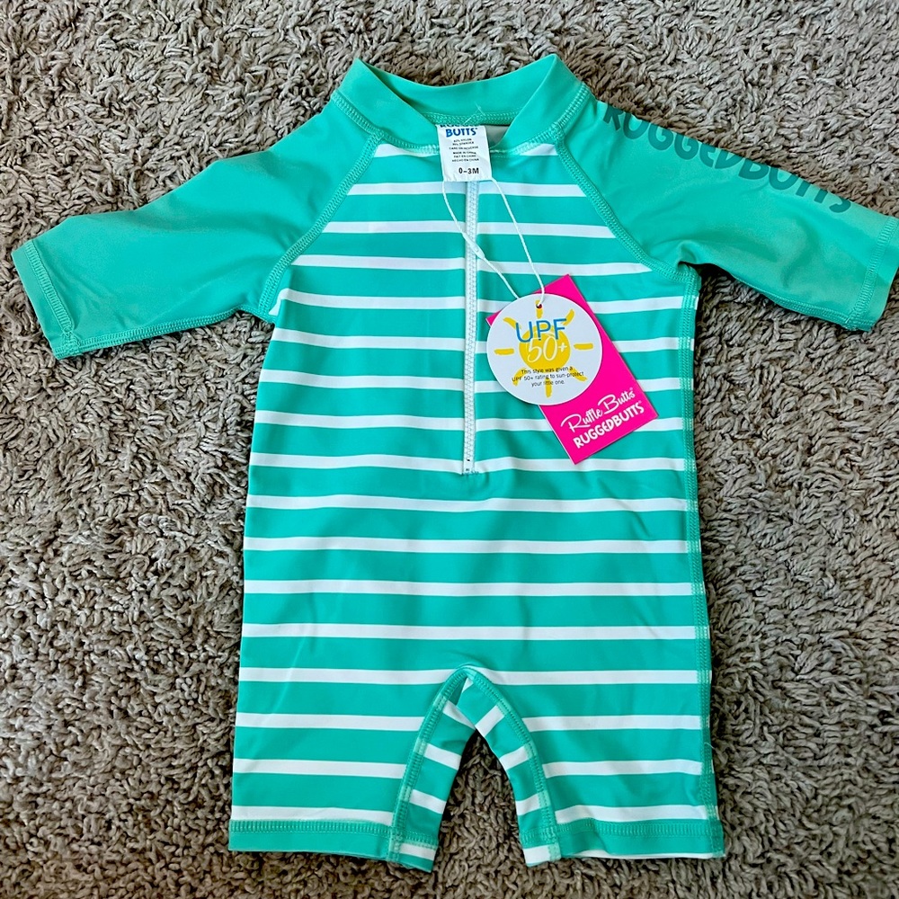 Rugged Butts boys swimsuit sz 0-3 months